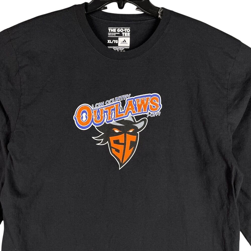 Low Country‎ Outlaws Football Shirt Mens XL Go-To-Tee Adidas Long-Sleeve Black